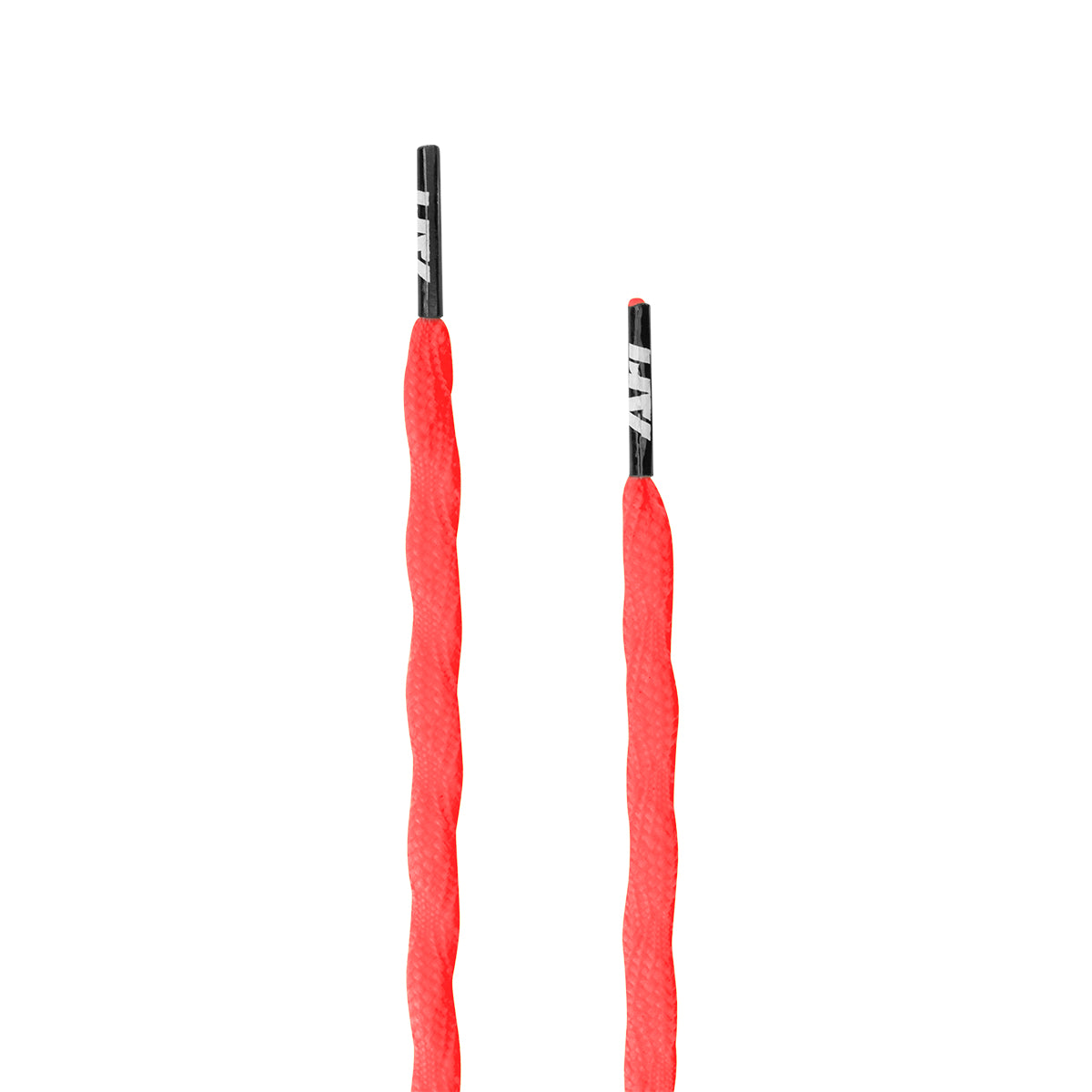 ARI TWIST SHOELACES - 3MM/115CM - NEON ORANGE/BLACK