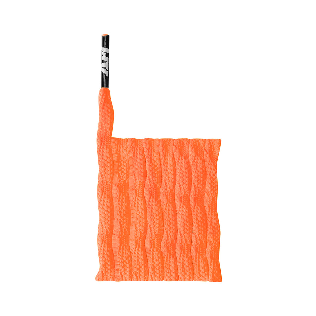 ARI TWIST SHOELACES - 3MM/115CM - ORANGE/BLACK