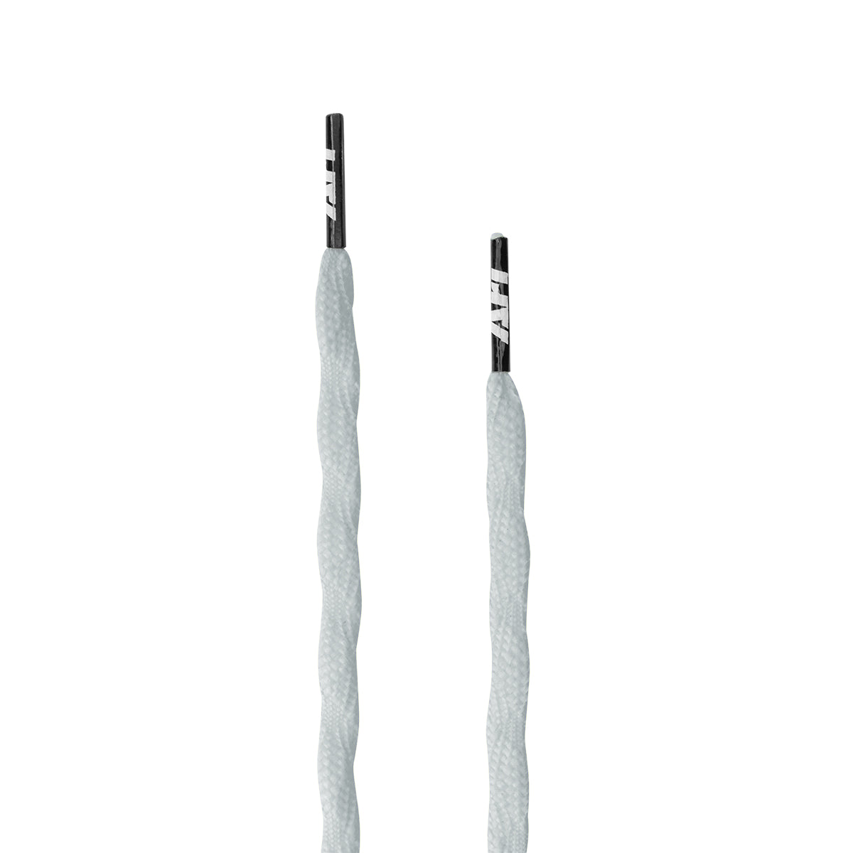 ARI TWIST SHOELACES - 3MM/115CM - SILVER/BLACK