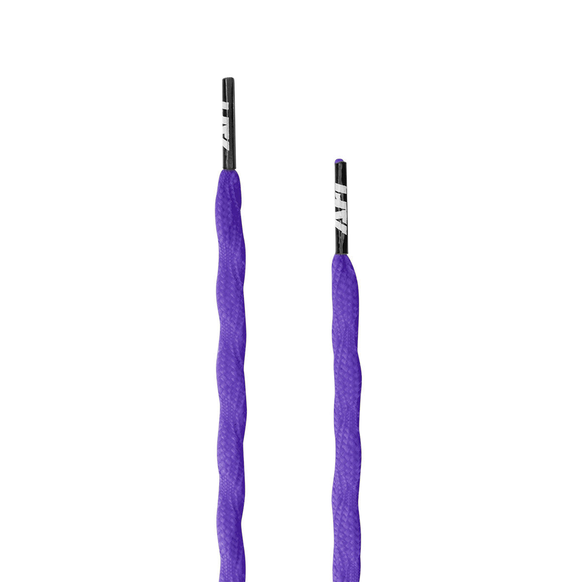 ARI TWIST SHOELACES - 3MM/115CM - VIOLET/BLACK