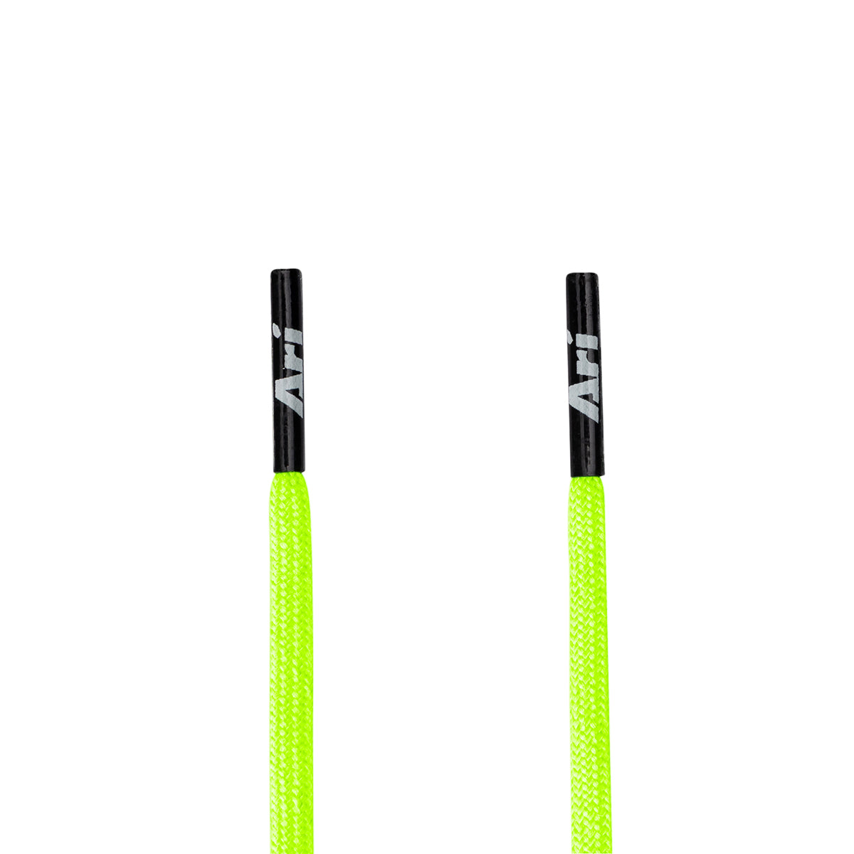 ARI ULTRASOFT SHOELACES - 5MM/115CM - LIGHT GREEN/LIGHT GREEN/BLACK