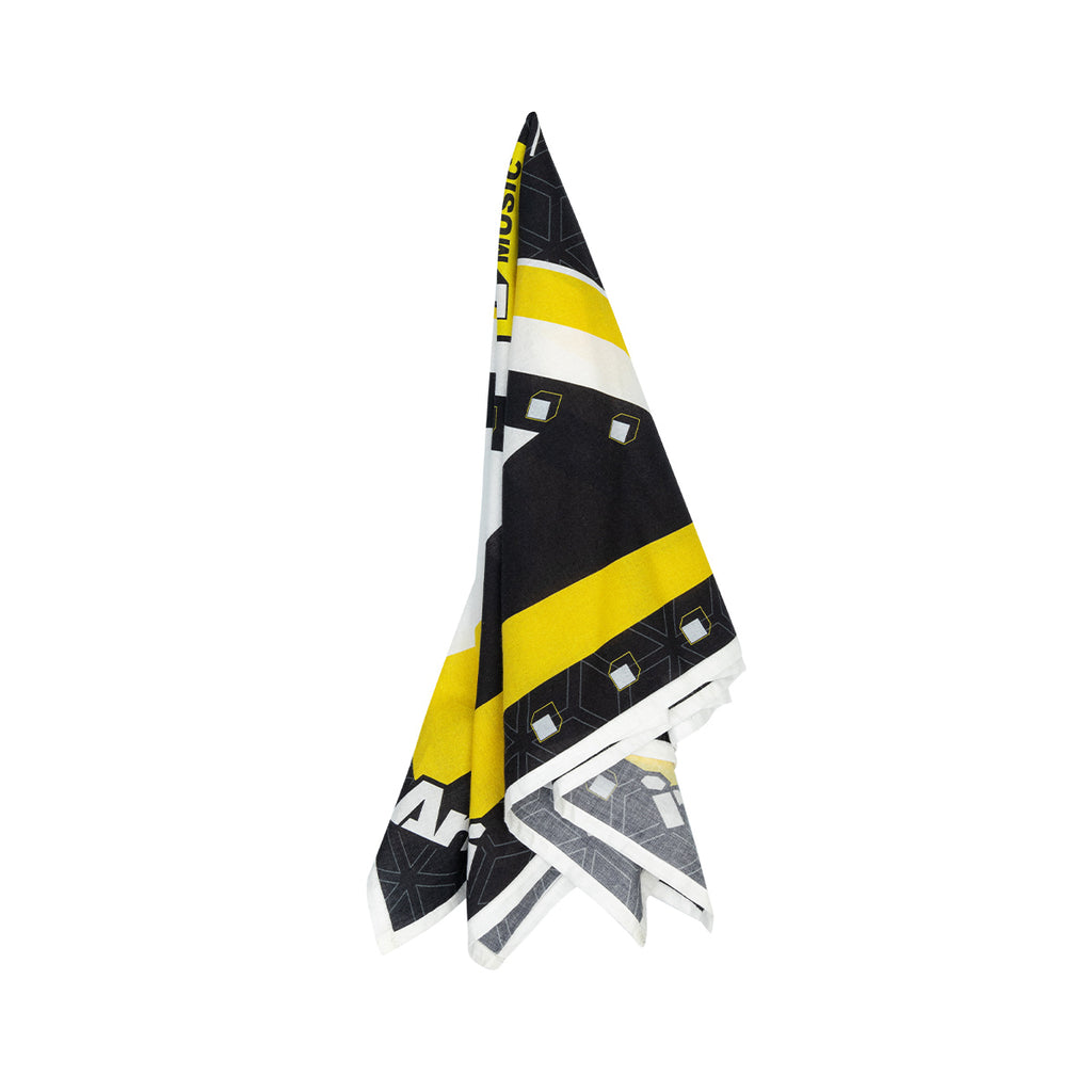 ARI X BOXX MUSIC 2026 BANDANA FOOTBALL - BLACK/YELLOW/WHITE