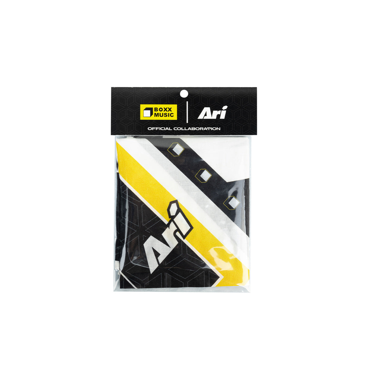 ARI X BOXX MUSIC 2026 BANDANA FOOTBALL - BLACK/YELLOW/WHITE