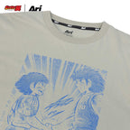 ARI X TSUBASA 2025 HANDSHAKE REGULAR TEE - GREY/BLUE/BLACK