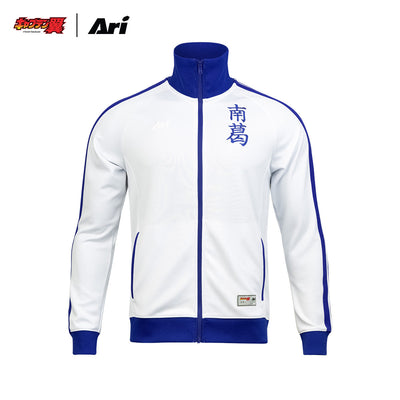 ARI X TSUBASA 2025 NANKATSU TRACK JACKET - WHITE/BLUE/WHITE