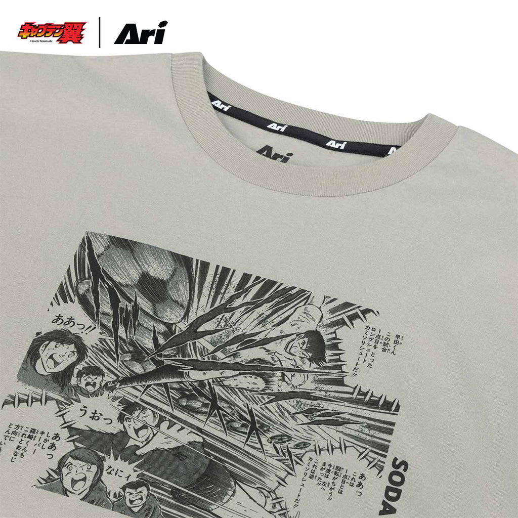 ARI X TSUBASA 2025 SODA REGULAR TEE - GREY/BLACK/RED