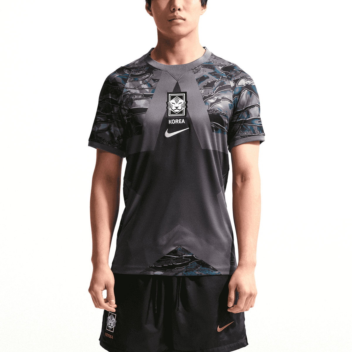 NIKE SOUTH KOREA 2026 GOALKEEPER REPLICA JERSEY - BLACK/MEDIUM ASH/WHITE