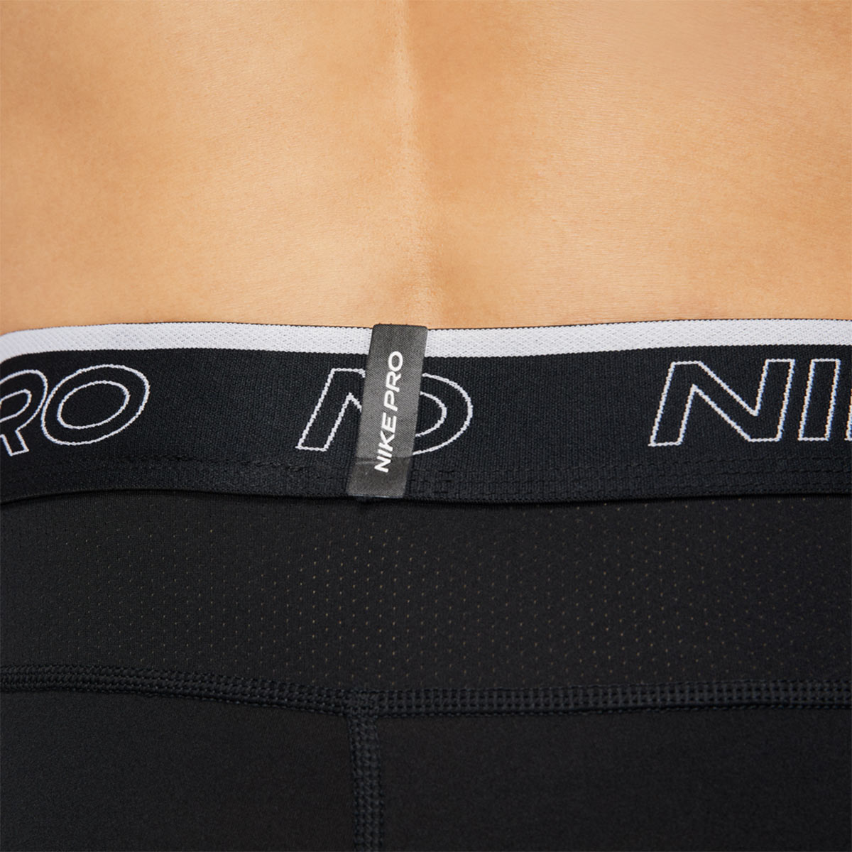NIKE PRO DRI FIT SHORTS - BLACK/WHITE