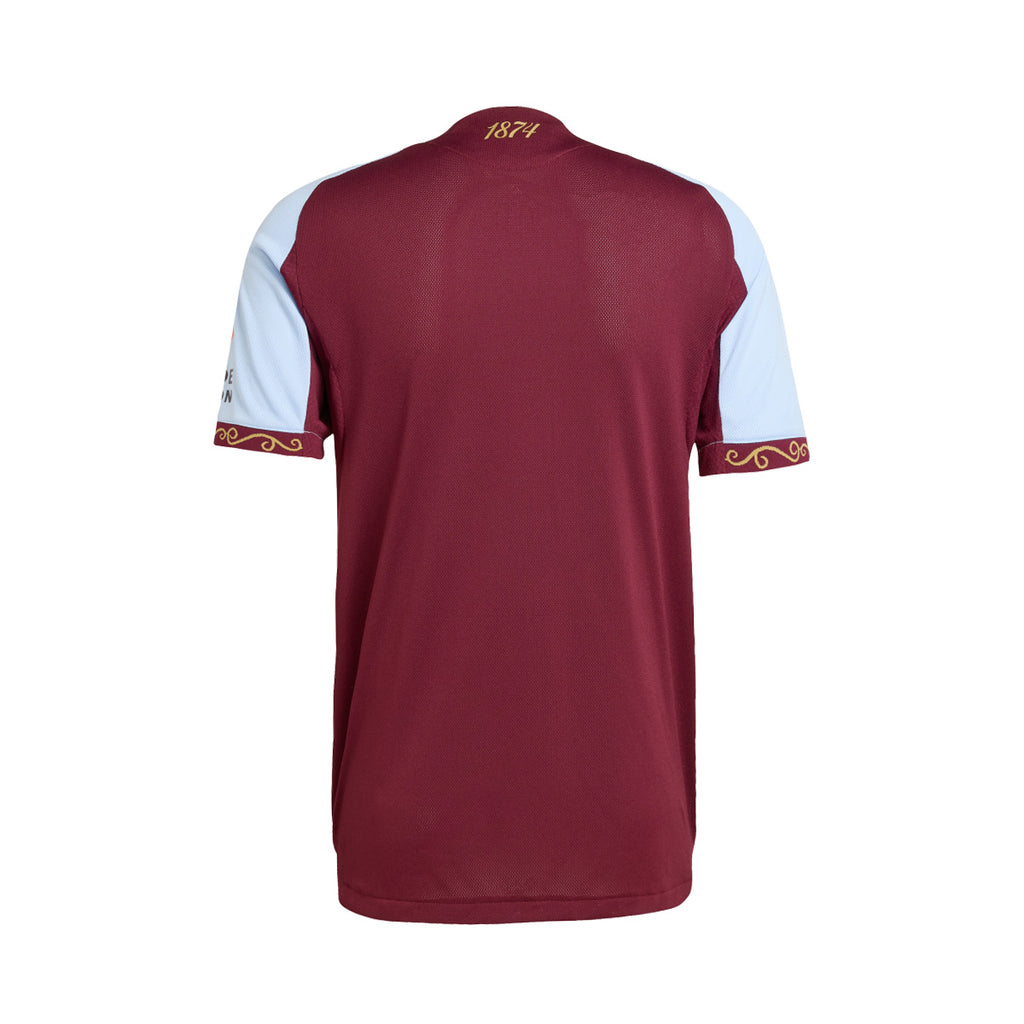 ADIDAS ASTON VILLA 2025/2026 HOME PLAYER JERSEY - MAROON/GLOW BLUE