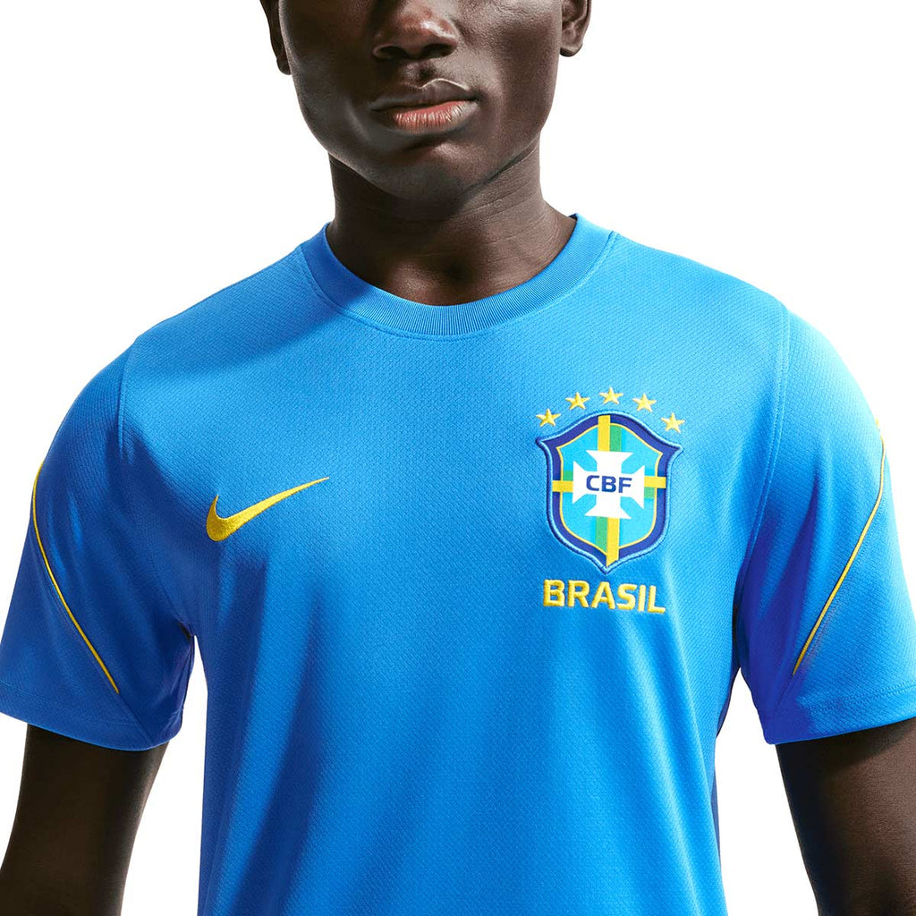 NIKE BRAZIL 2026 STRIKE SS TOP - LT PHOTO BLUE/LIGHT MENTA/MIDWEST GOLD