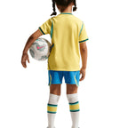 NIKE BRAZIL 2026 HOME MINI JERSEY - CANARY/LIGHT MENTA/GEODE TEAL