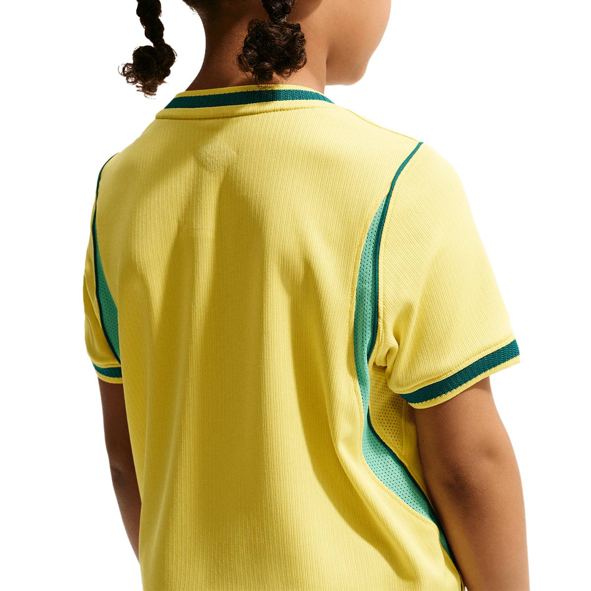 NIKE BRAZIL 2026 HOME MINI JERSEY - CANARY/LIGHT MENTA/GEODE TEAL