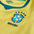NIKE BRAZIL 2026 HOME MINI JERSEY - CANARY/LIGHT MENTA/GEODE TEAL
