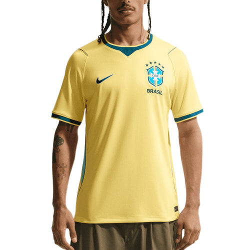 NIKE BRAZIL 2026 HOME REPLICA JERSEY - CANARY/LIGHT MENTA/GEODE TEAL