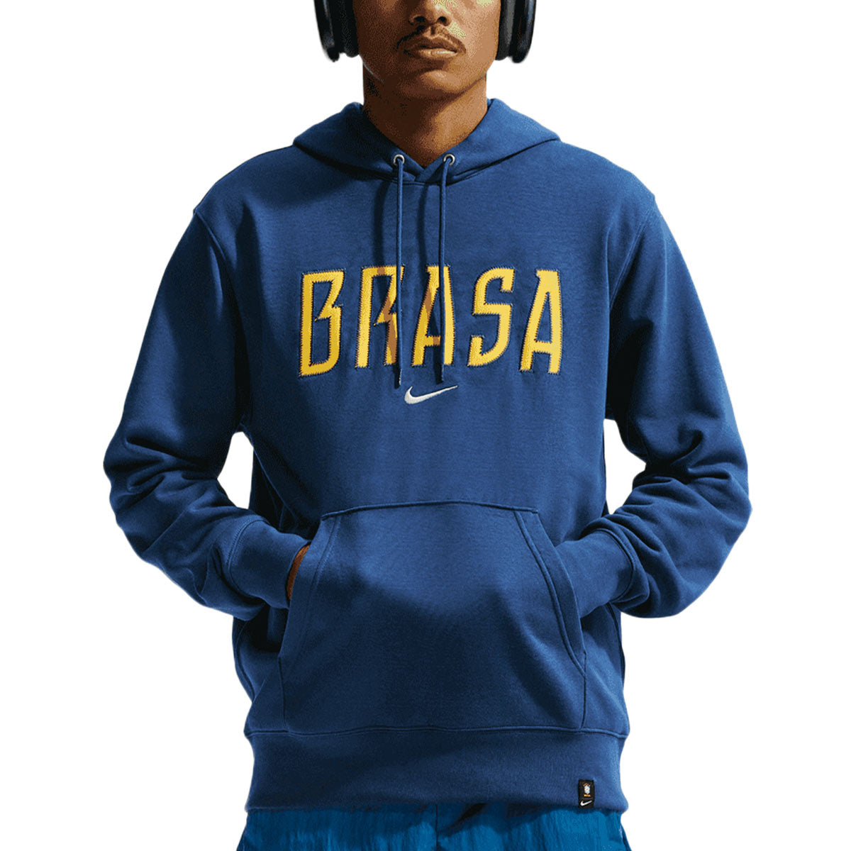 NIKE BRAZIL 2026 CLUB HOODIE PO FT - COASTAL BLUE/LIGHT MENTA