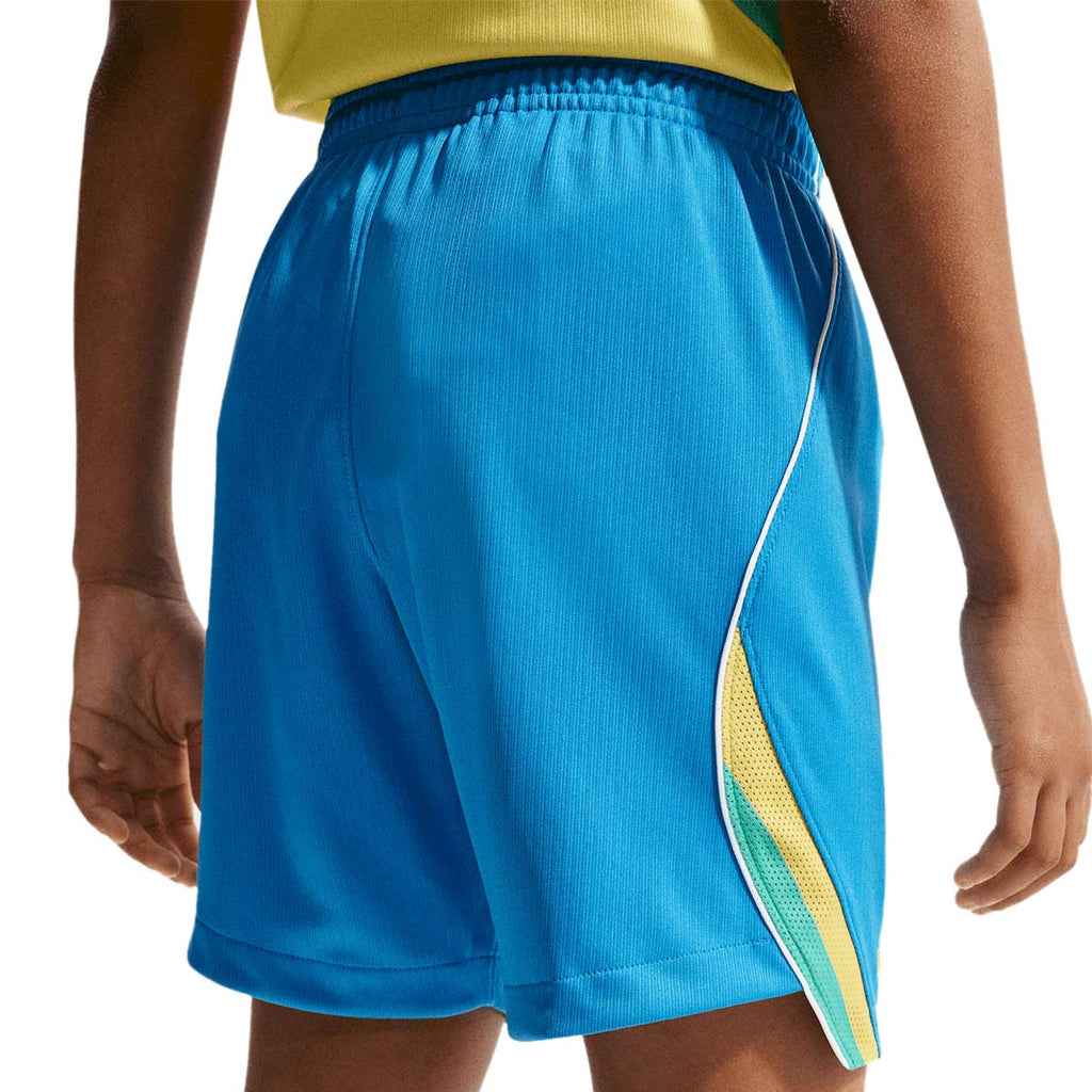 NIKE BRAZIL 2026 HOME KIDS SHORTS - LT PHOTO BLUE/LIGHT MENTA/WHITE