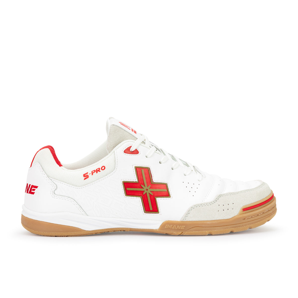 IMANE 5PRO NAPPA - WHITE/RED