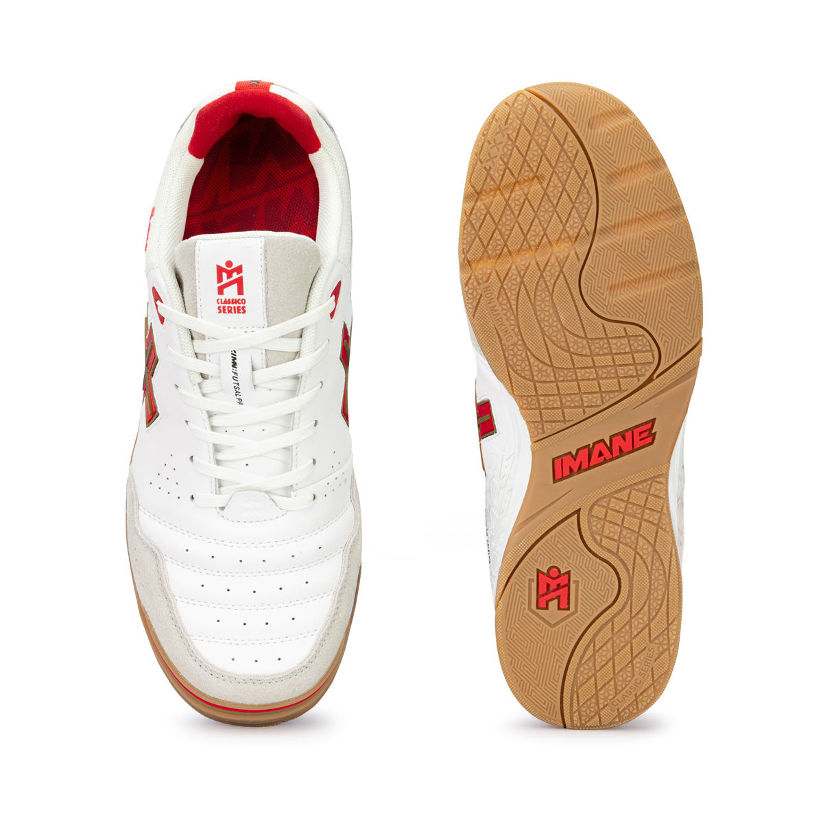 IMANE 5PRO NAPPA - WHITE/RED