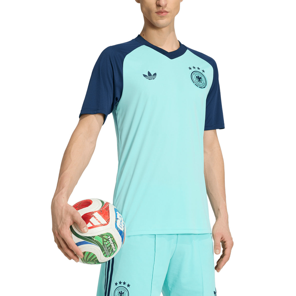 ADIDAS GERMANY 2026 AWAY PRE SHIRT - FLASH AQUA