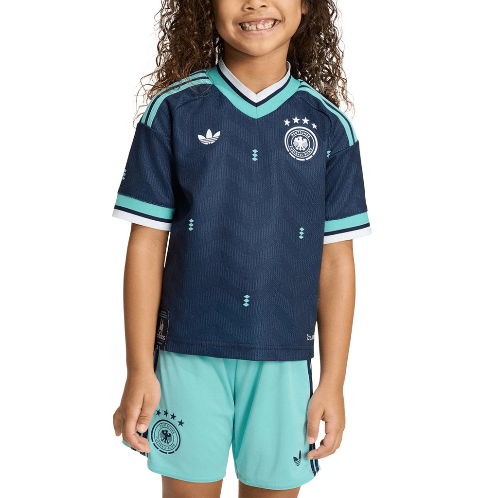 ADIDAS GERMANY 2026 AWAY MINI JERSEY - COLLEGIATE NAVY/FLASH AQUA