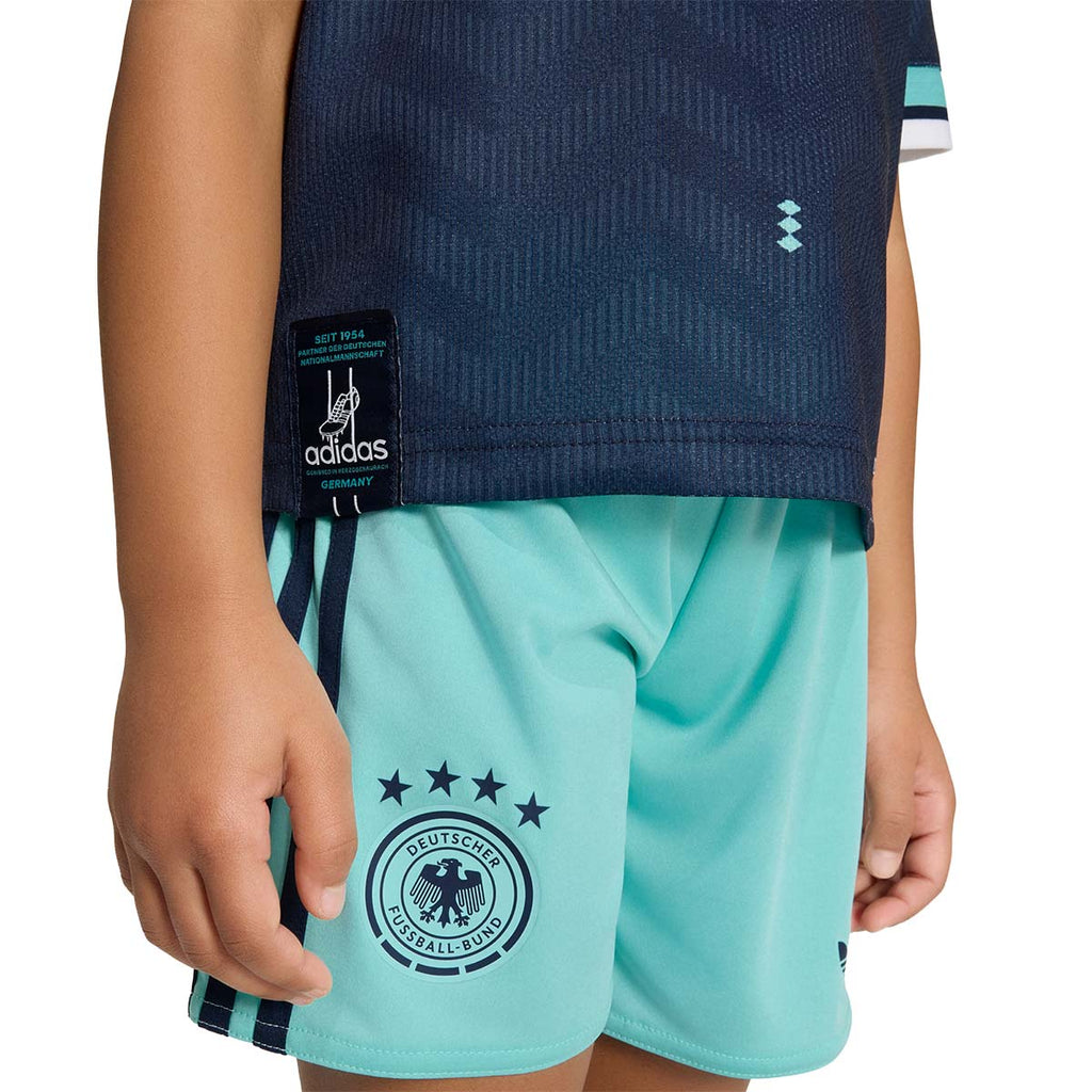 ADIDAS GERMANY 2026 AWAY MINI JERSEY - COLLEGIATE NAVY/FLASH AQUA