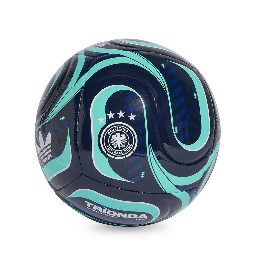 ADIDAS TRIONDA GERMANY AWAY CLUB BALL - COLLEGIATE NAVY/FLASH AQUA/WHITE