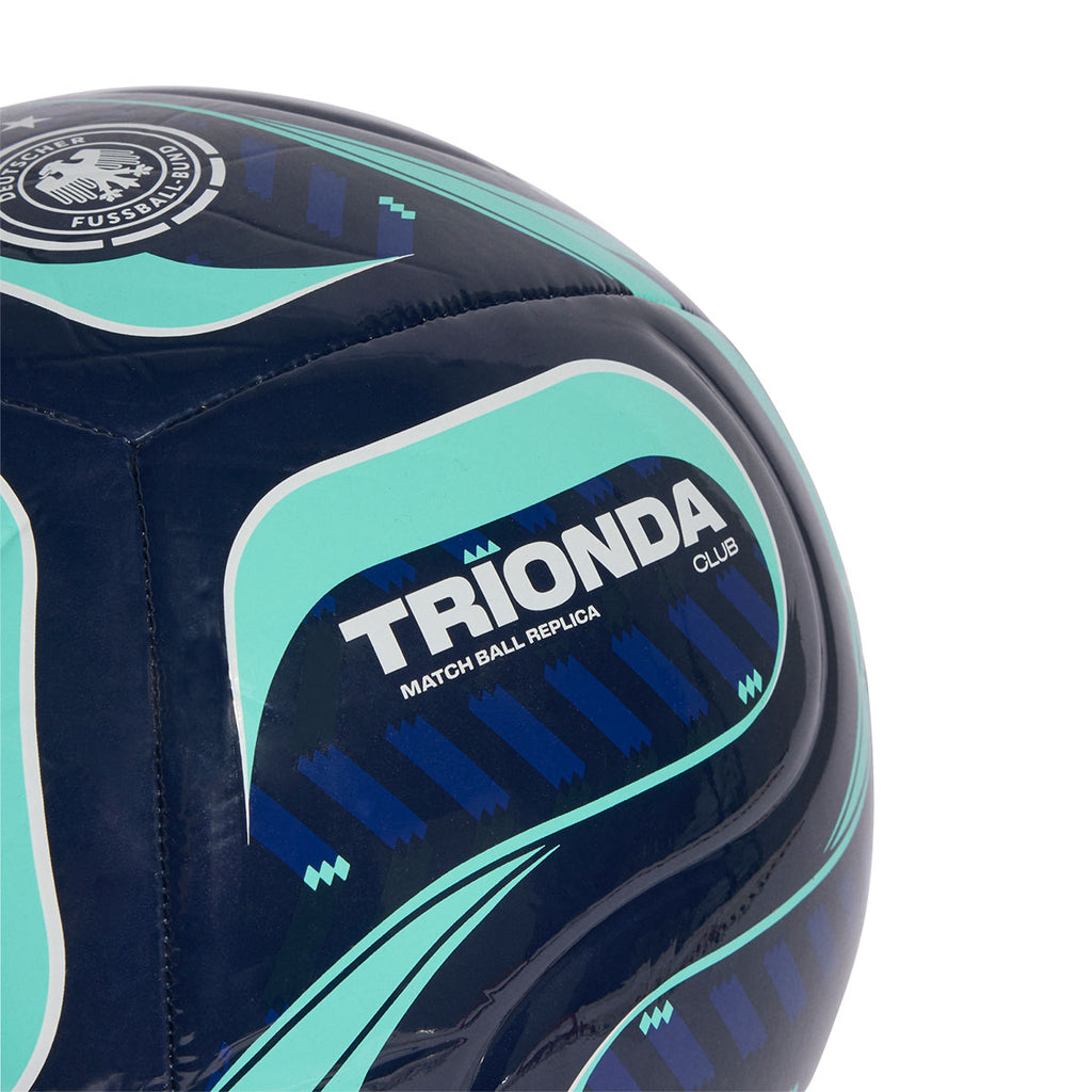 ADIDAS TRIONDA GERMANY AWAY CLUB BALL - COLLEGIATE NAVY/FLASH AQUA/WHITE