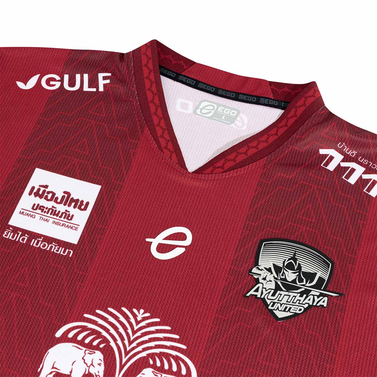 EGO SPORT AYUTTHAYA UNITED 2025/2026 AWAY JERSEY - RED/WHITE