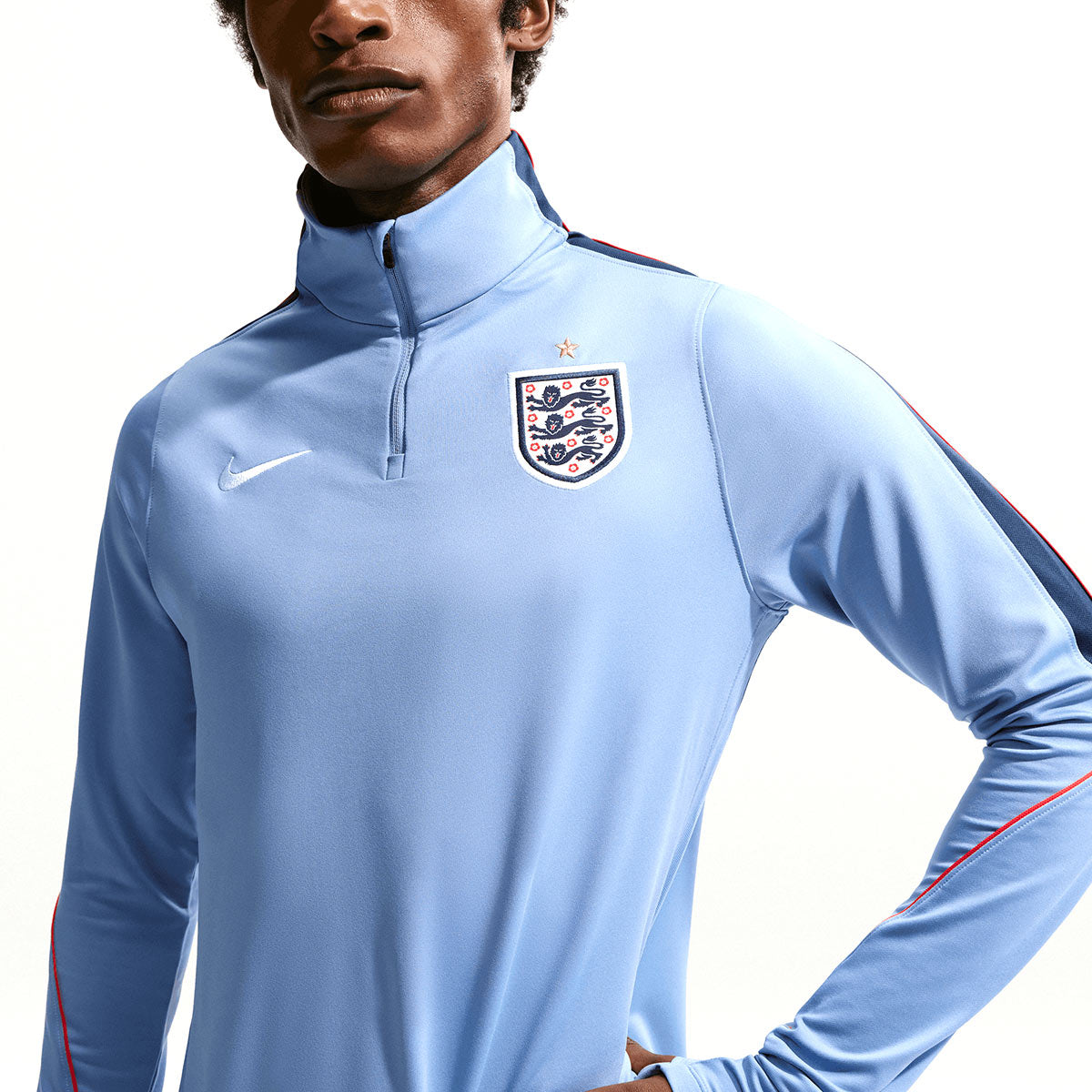 NIKE ENGLAND 2026 STRIKE DRILL LONG SLEEVE TOP - WORK BLUE/OBSIDIAN/WHITE