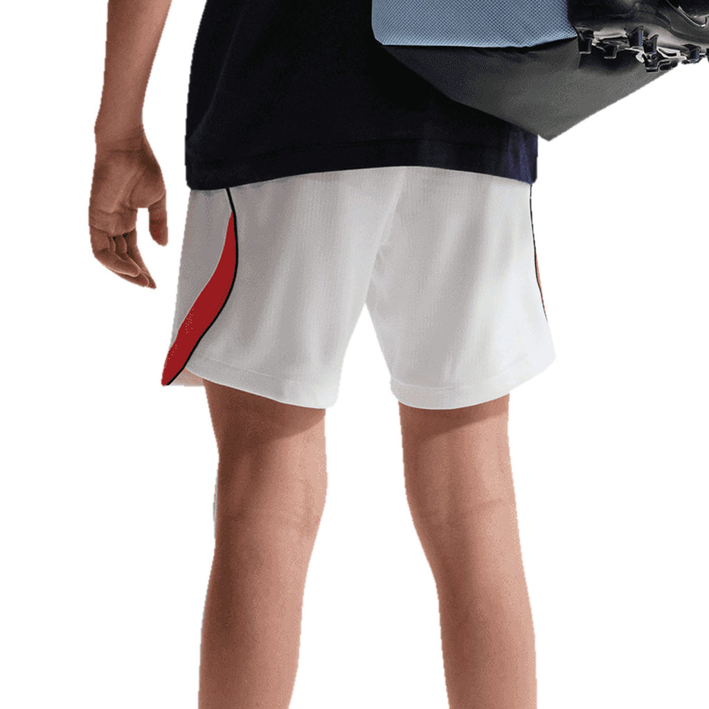 NIKE ENGLAND 2026 HOME KIDS SHORTS - WHITE/SPEED RED/OBSIDIAN/OBSIDIAN