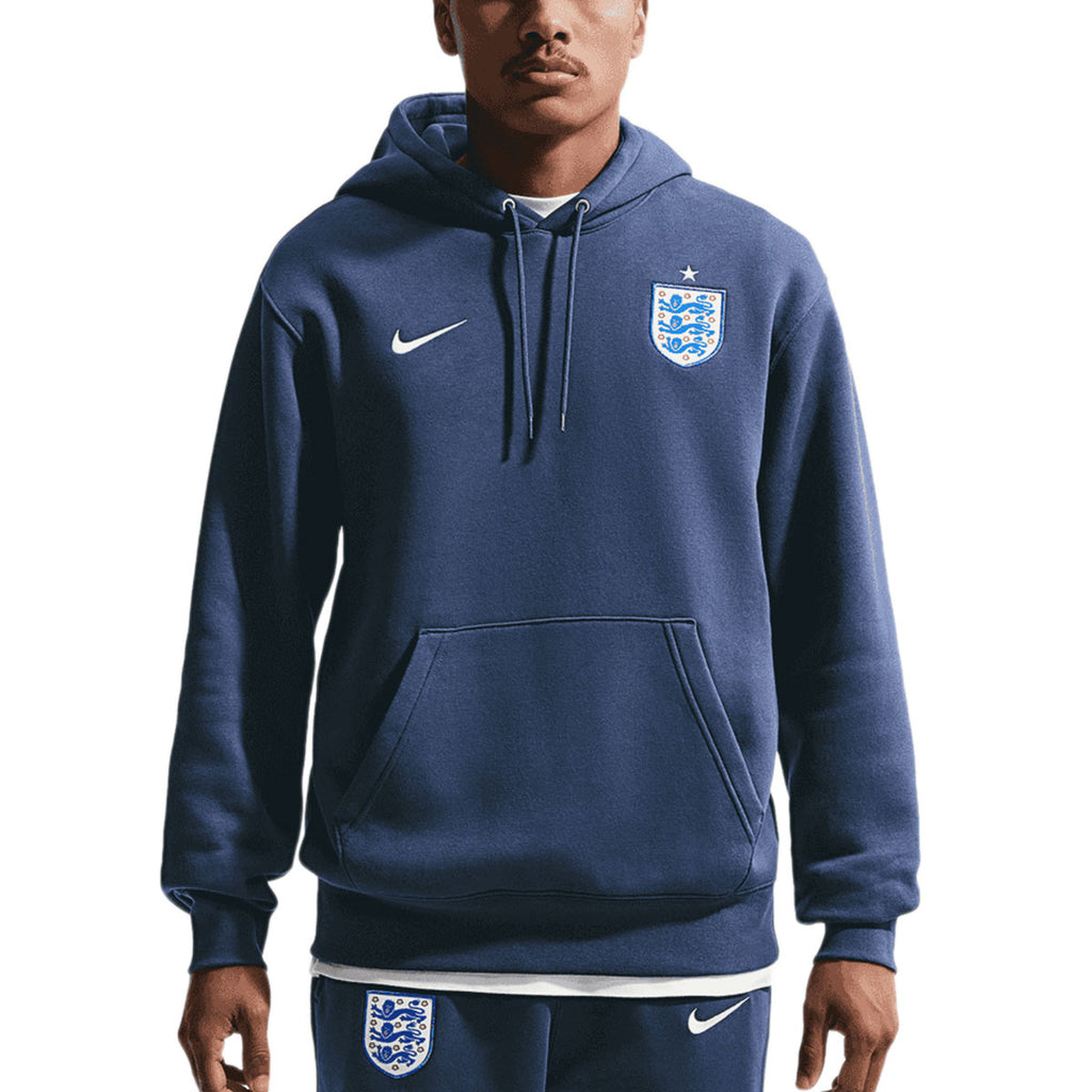 NIKE ENGLAND 2026 CLUB HOODIE BB - MIDNIGHT NAVY/WHITE