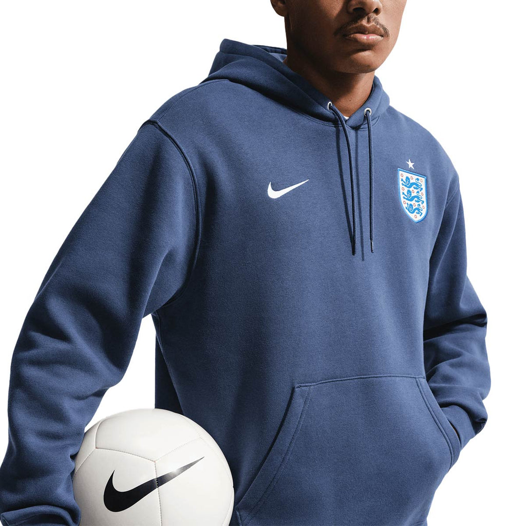 NIKE ENGLAND 2026 CLUB HOODIE BB - MIDNIGHT NAVY/WHITE