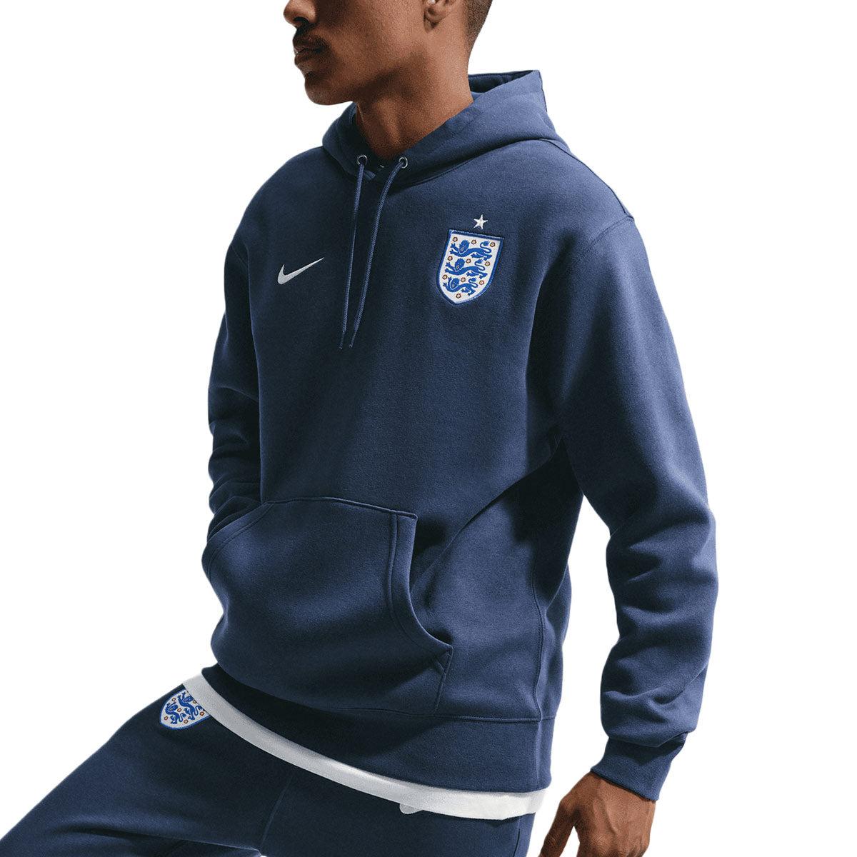 NIKE ENGLAND 2026 CLUB HOODIE BB - MIDNIGHT NAVY/WHITE