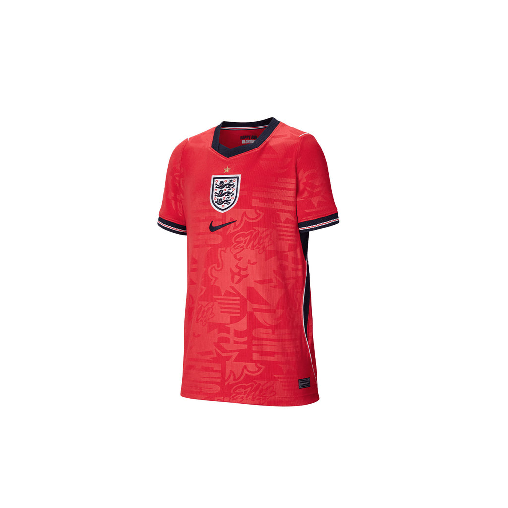 NIKE ENGLAND 2026 AWAY KIDS JERSEY - SPEED RED/OBSIDIAN/WHITE/OBSIDIAN
