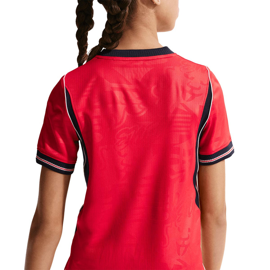 NIKE ENGLAND 2026 AWAY KIDS JERSEY - SPEED RED/OBSIDIAN/WHITE/OBSIDIAN