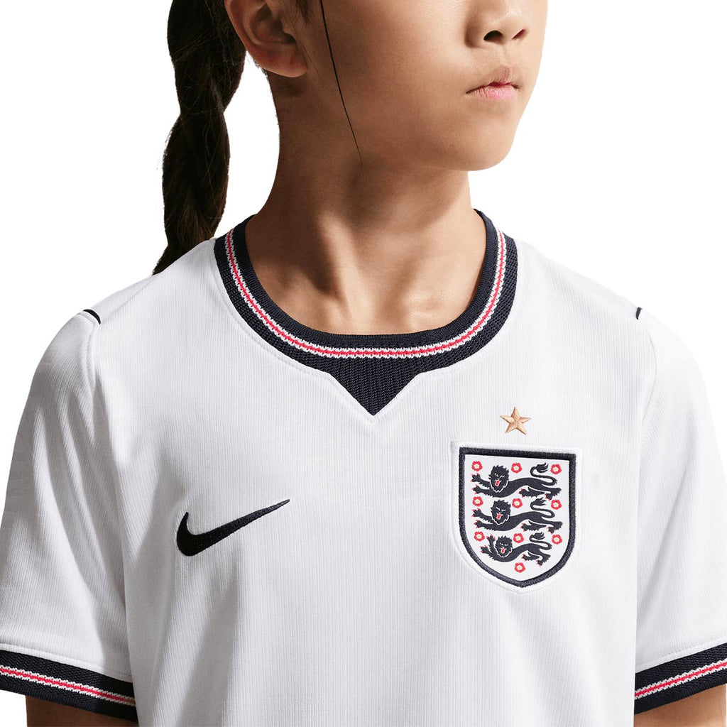 NIKE ENGLAND 2026 HOME KIDS JERSEY - WHITE/SPEED RED/OBSIDIAN/OBSIDIAN