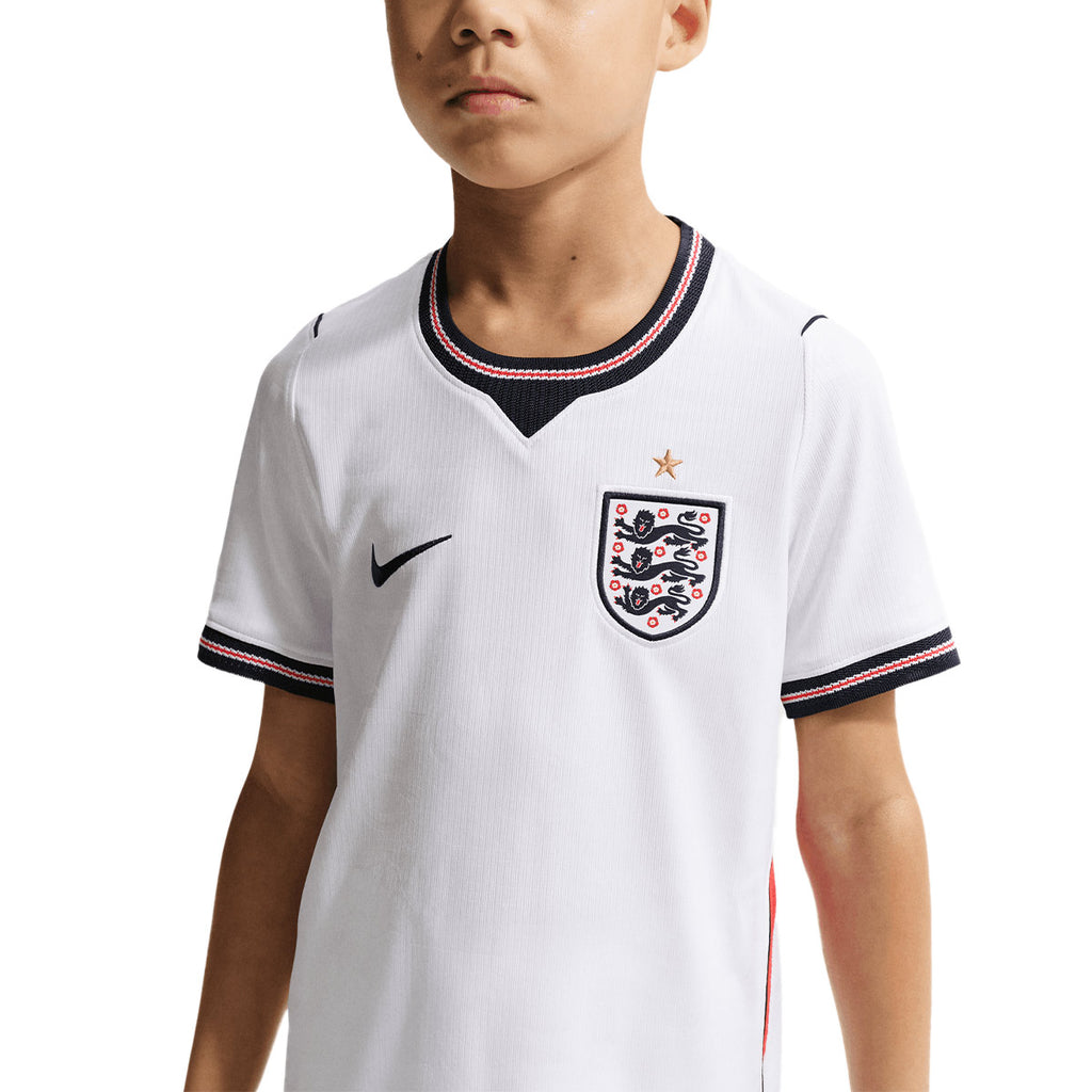 NIKE ENGLAND 2026 HOME KIDS JERSEY - WHITE/SPEED RED/OBSIDIAN/OBSIDIAN