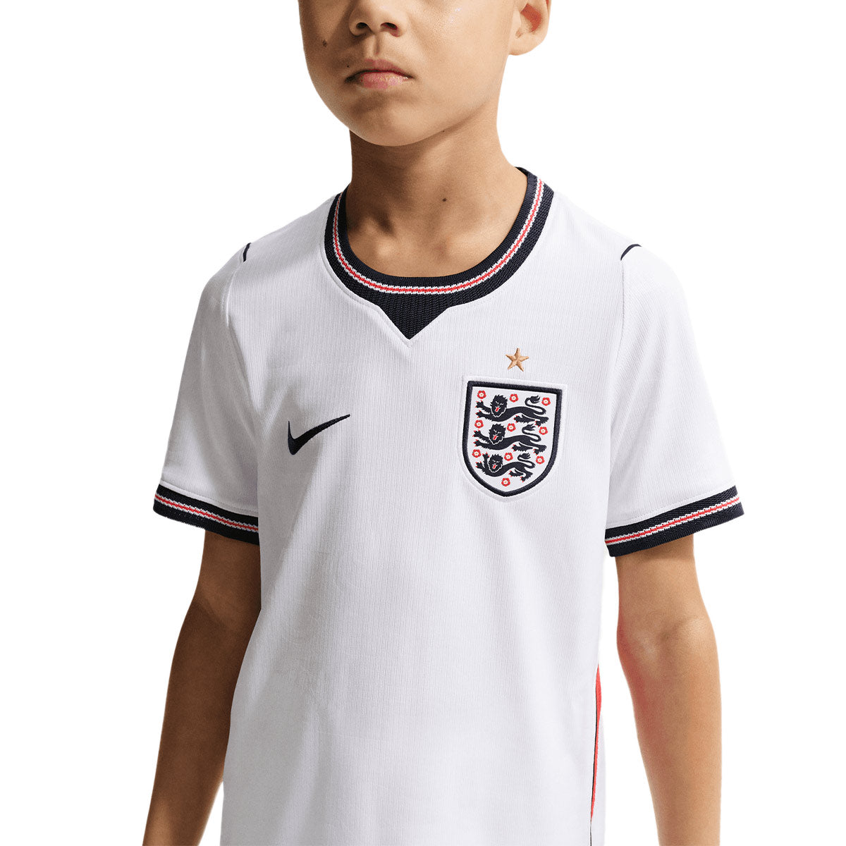 NIKE ENGLAND 2026 HOME KIDS JERSEY - WHITE/SPEED RED/OBSIDIAN/OBSIDIAN