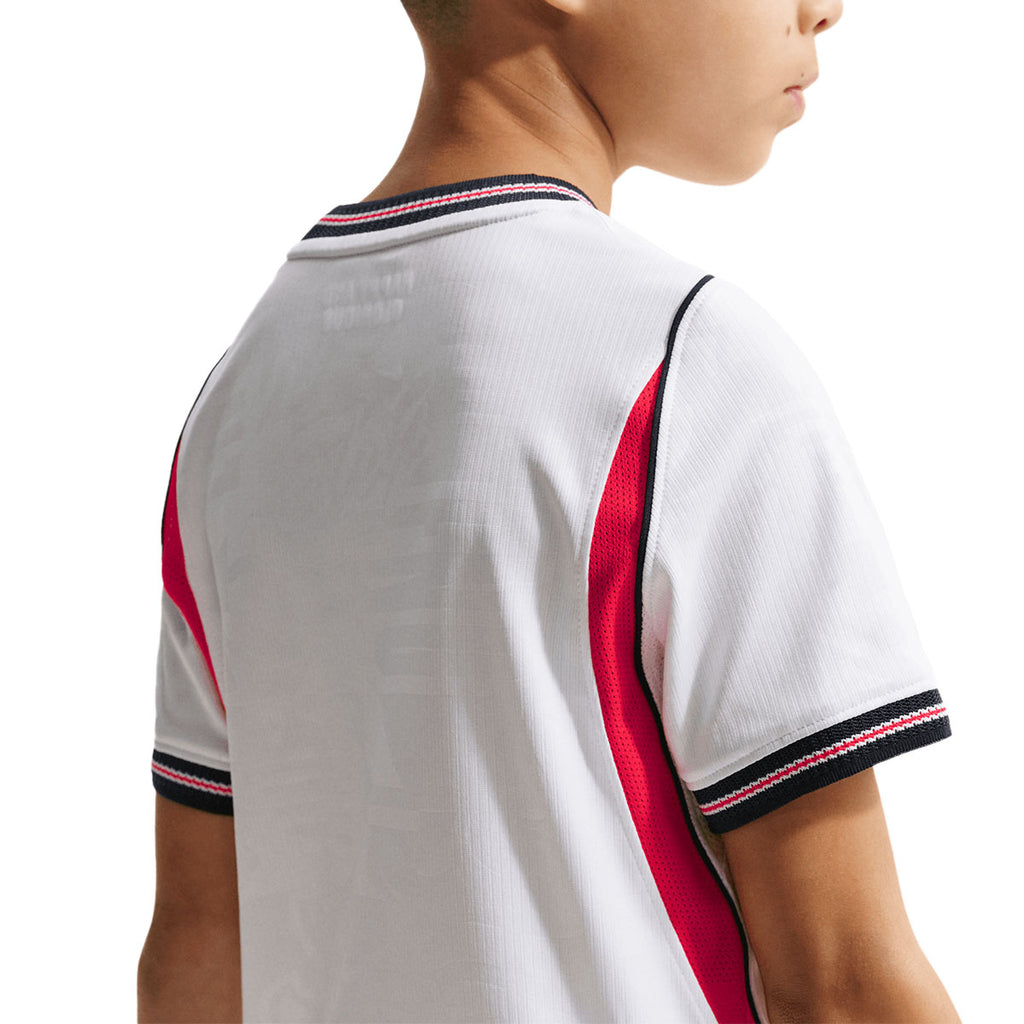 NIKE ENGLAND 2026 HOME KIDS JERSEY - WHITE/SPEED RED/OBSIDIAN/OBSIDIAN
