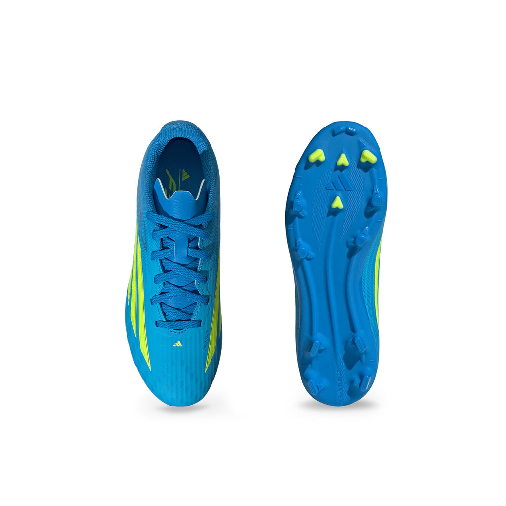 ADIDAS F50 LEAGUE FG/MG J - LUCID BLUE/TEAM SOLAR YELLOW/LUCID AQUAMARINE