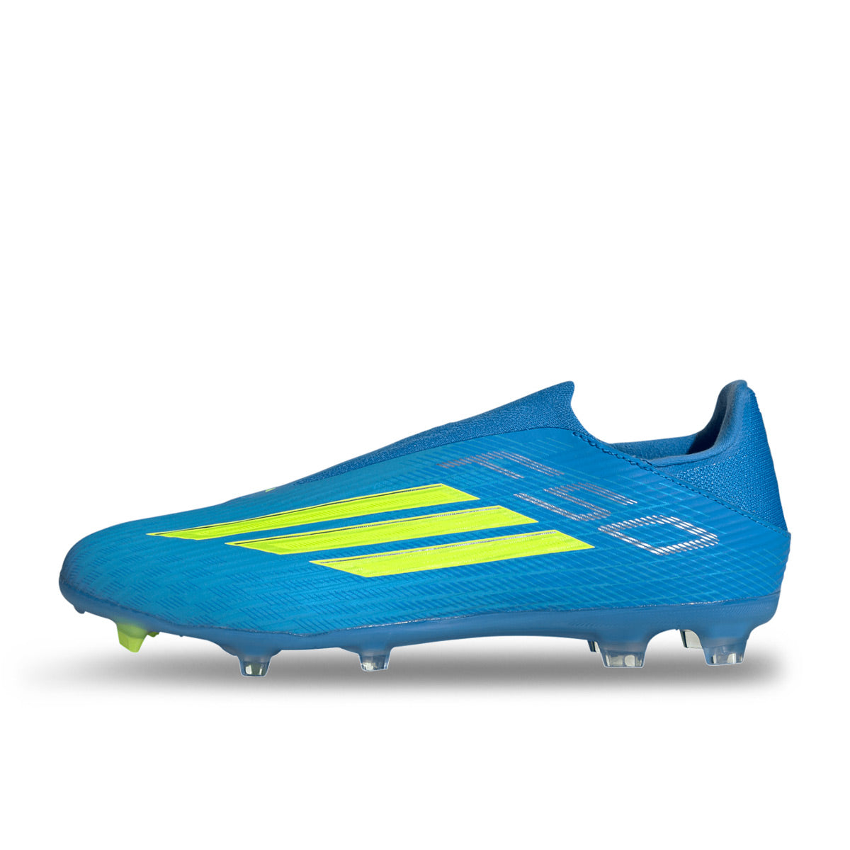 ADIDAS F50 LEAGUE LACELESS FG/MG - LUCID BLUE/TEAM SOLAR YELLOW/LUCID AQUAMARINE