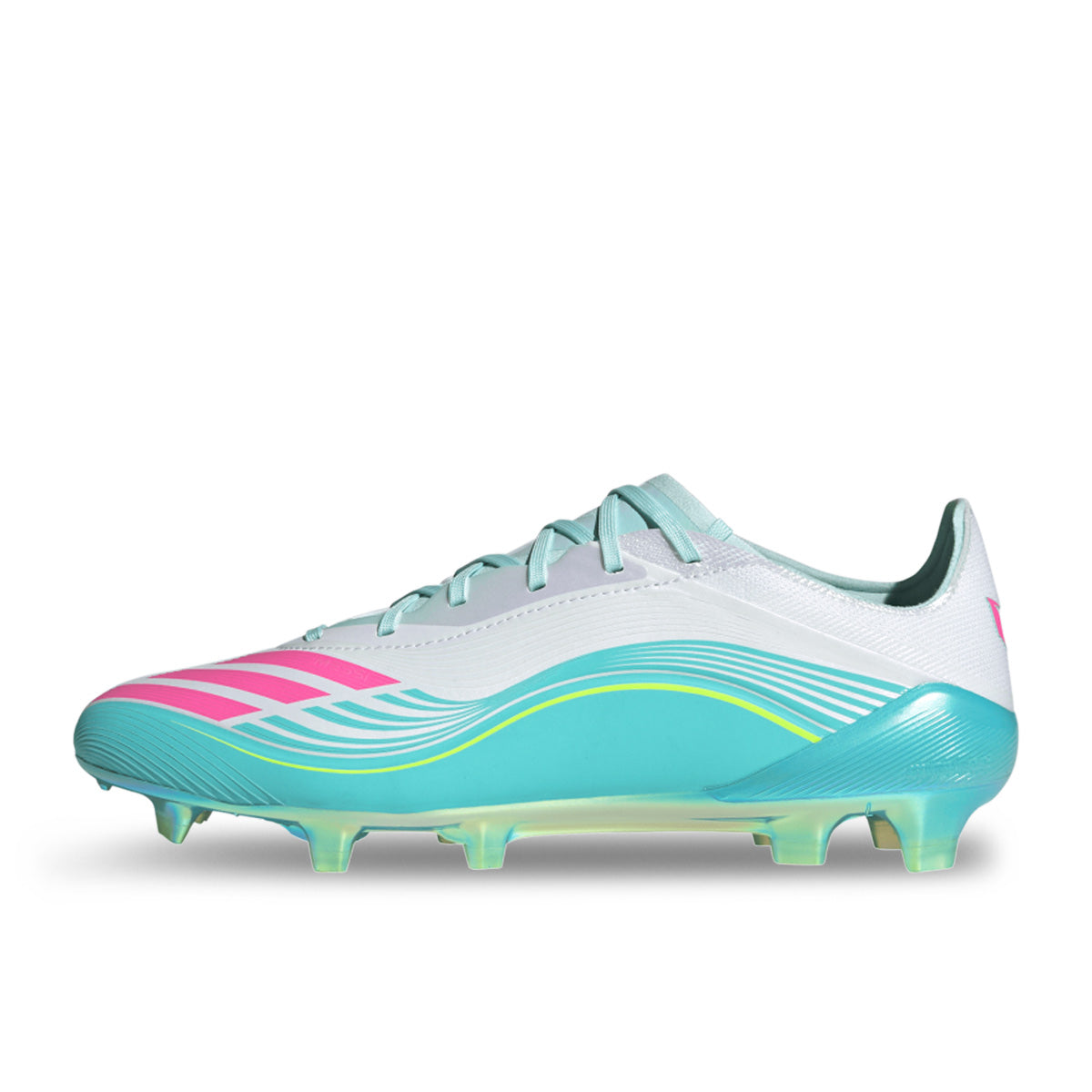 ADIDAS F50 MESSI ELITE FG - FTWR WHITE/LUCID PINK/FLASH AQUA