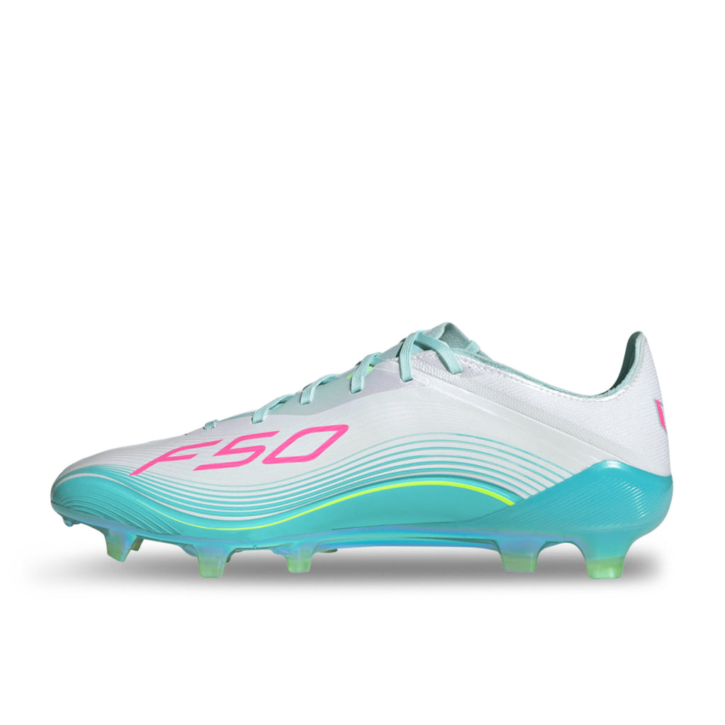 ADIDAS F50 MESSI ELITE FG - FTWR WHITE/LUCID PINK/FLASH AQUA
