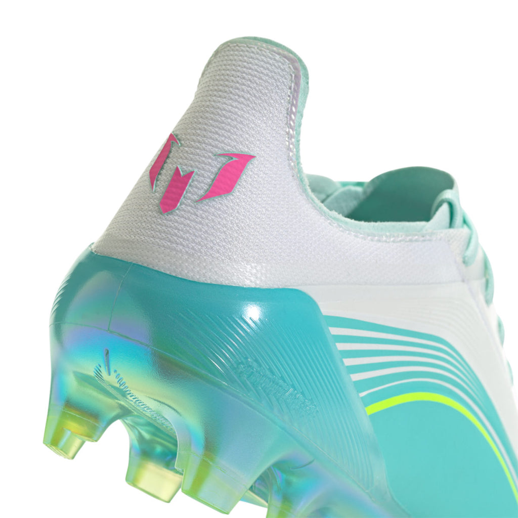 ADIDAS F50 MESSI ELITE FG - FTWR WHITE/LUCID PINK/FLASH AQUA