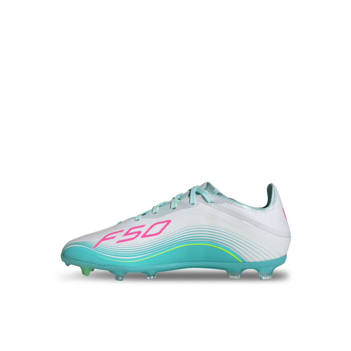 ADIDAS F50 MESSI ELITE FG J - FTWR WHITE/LUCID PINK/FLASH AQUA