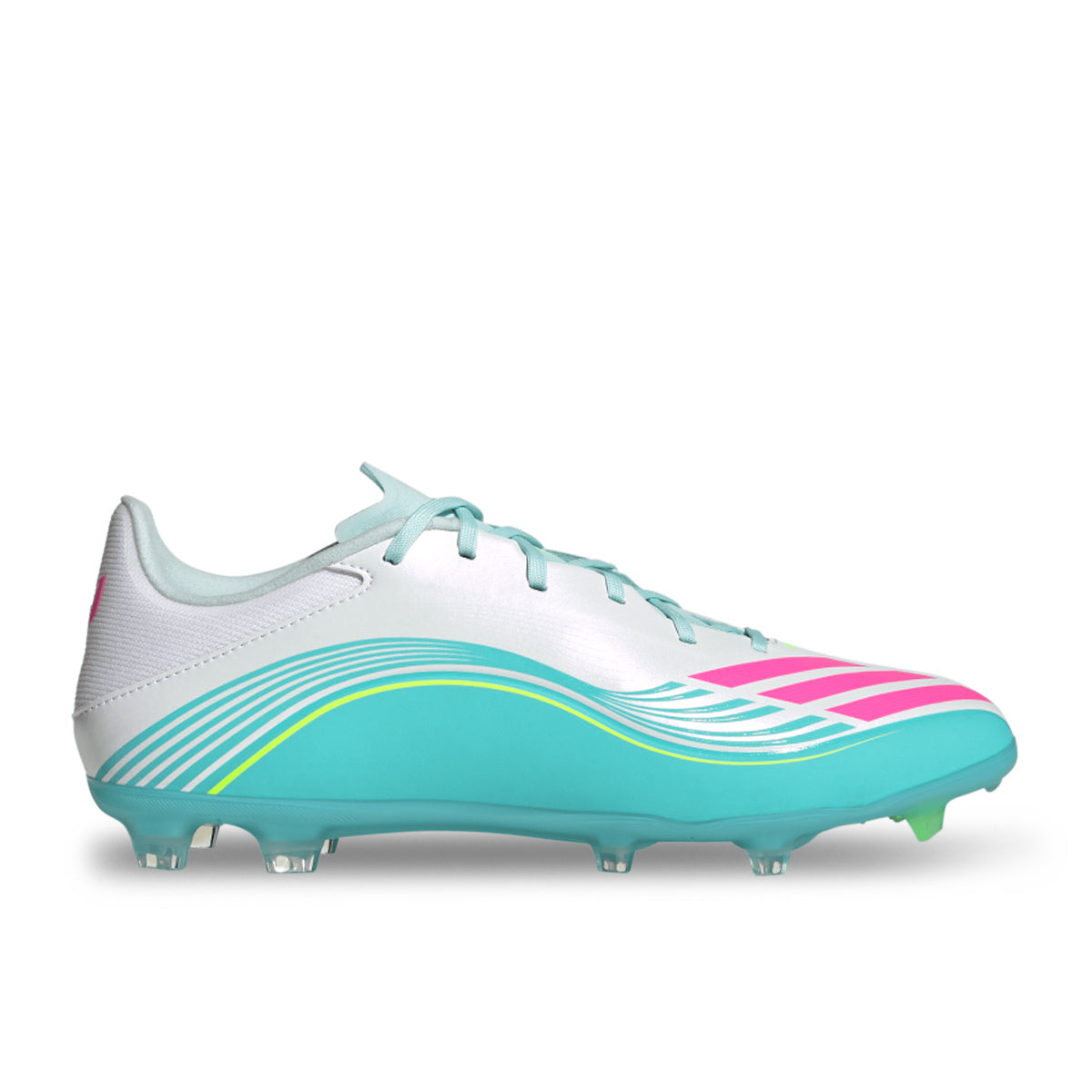 ADIDAS F50 MESSI LEAGUE FG/MG - FTWR WHITE/LUCID PINK/FLASH AQUA