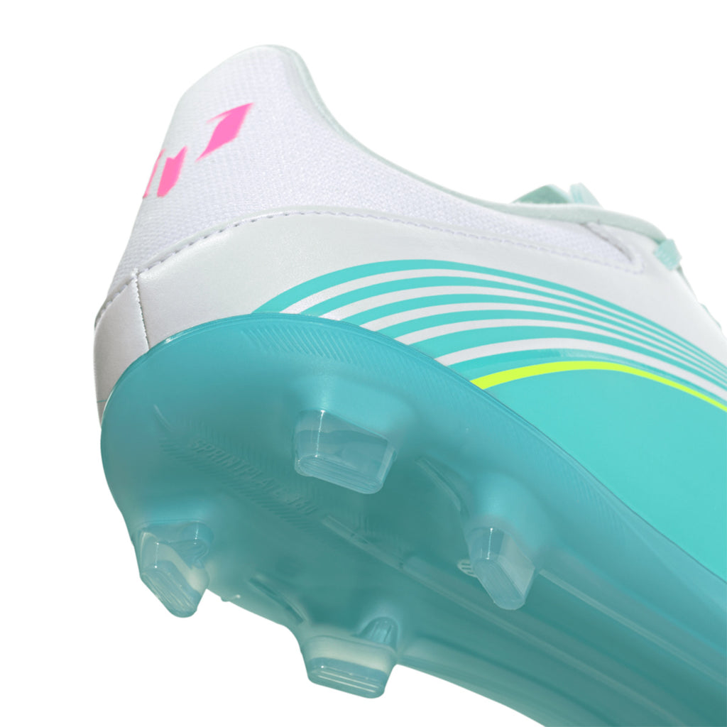 ADIDAS F50 MESSI LEAGUE FG/MG - FTWR WHITE/LUCID PINK/FLASH AQUA