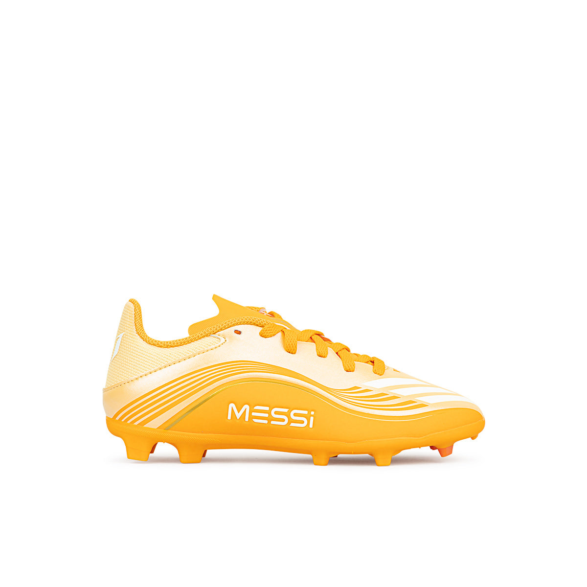 ADIDAS F50 MESSI LEAGUE FG/MG J - ICE TANGERINE/GOLD MET/PURE TANGERINE