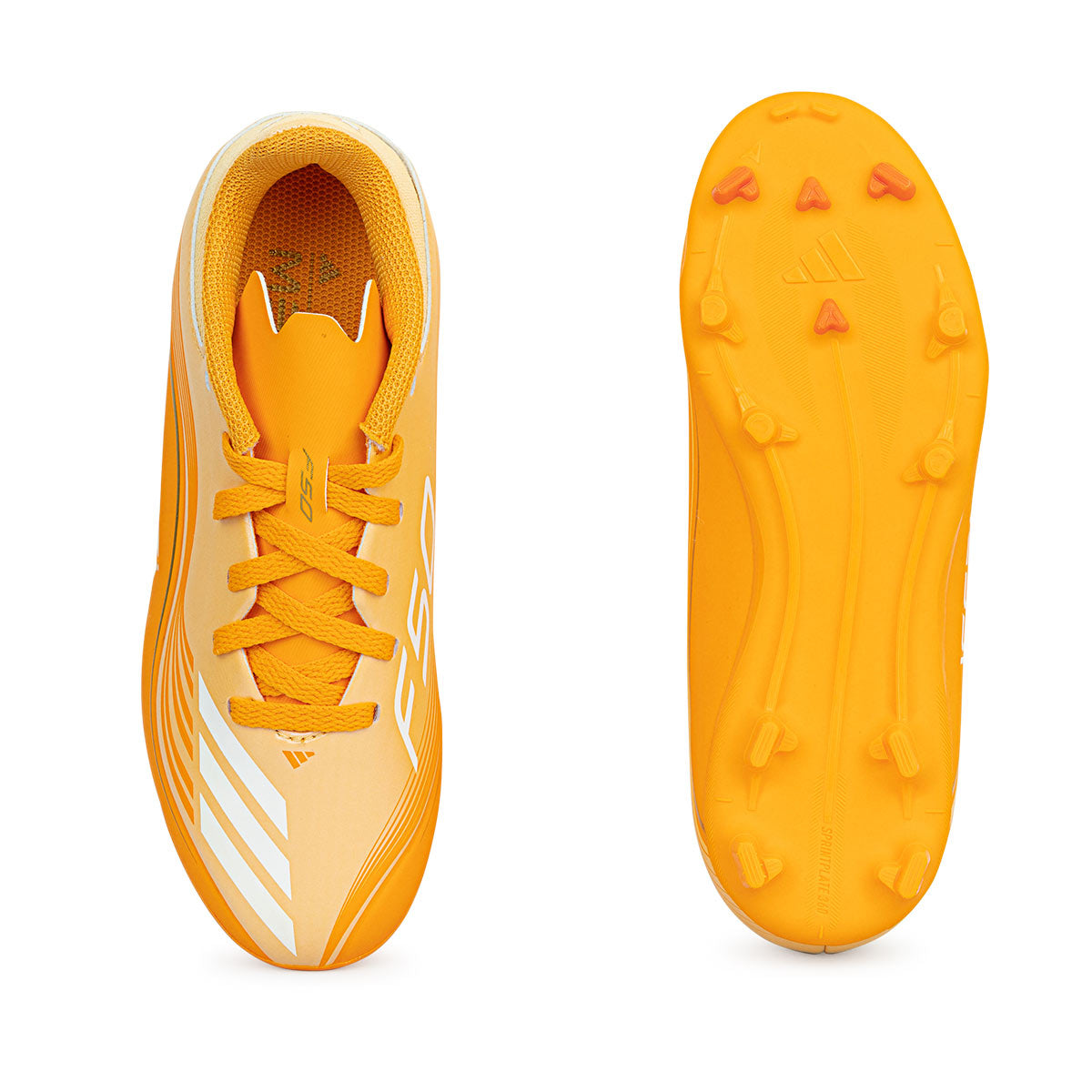 ADIDAS F50 MESSI LEAGUE FG/MG J - ICE TANGERINE/GOLD MET/PURE TANGERINE