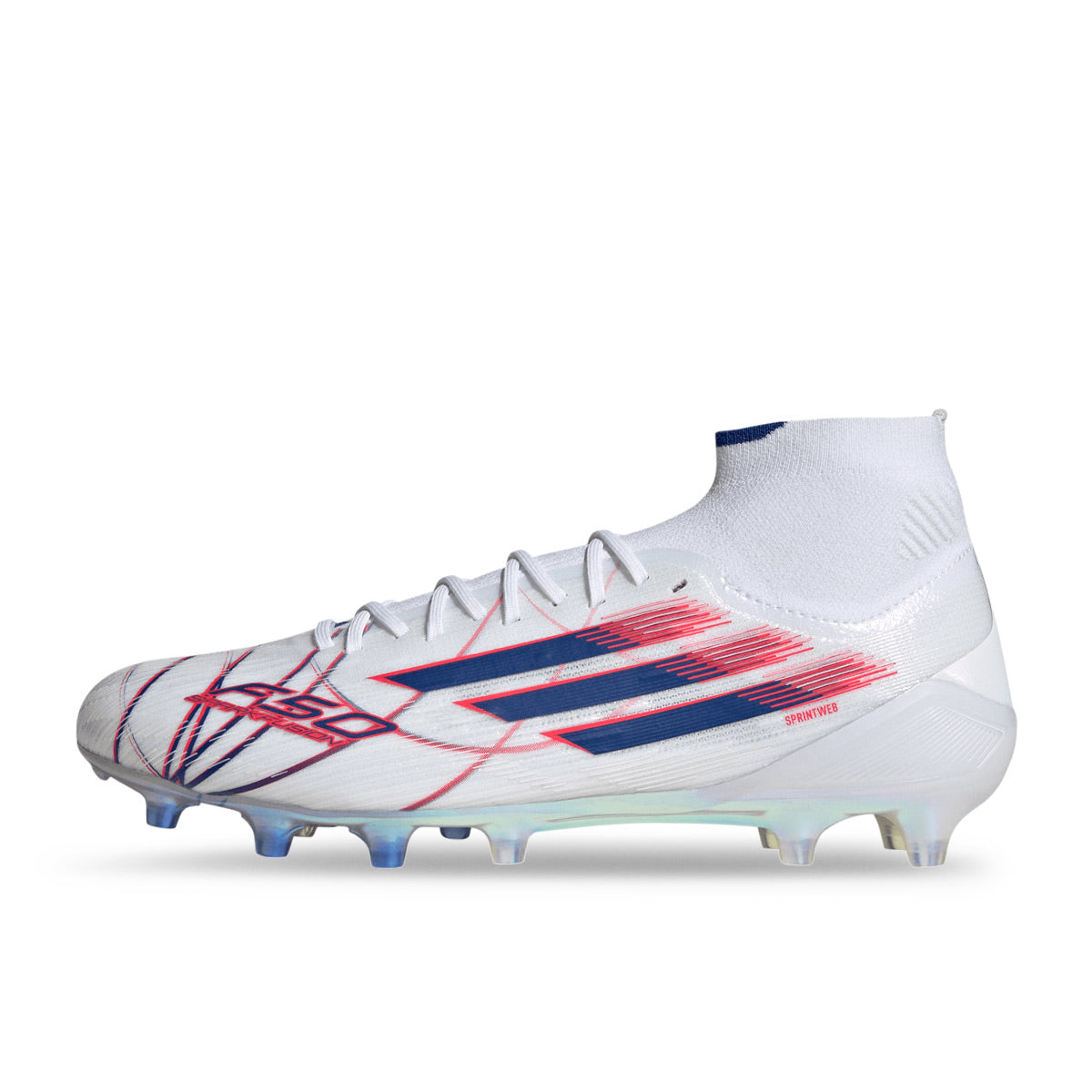 ADIDAS F50 TRINITY SPARKFUSION ELITE FG/AG - FTWR WHITE/TEAM ROYAL BLUE/LUCID RED